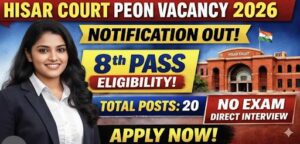 Read more about the article Hisar Court Peon Recruitment 2026.