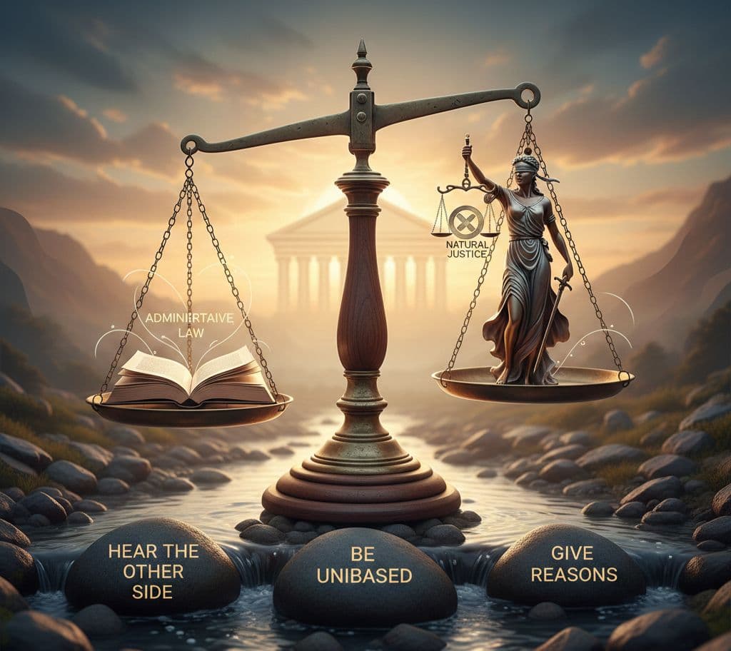 Read more about the article What is Natural Justice in Administrative Law? Explain its Principle.