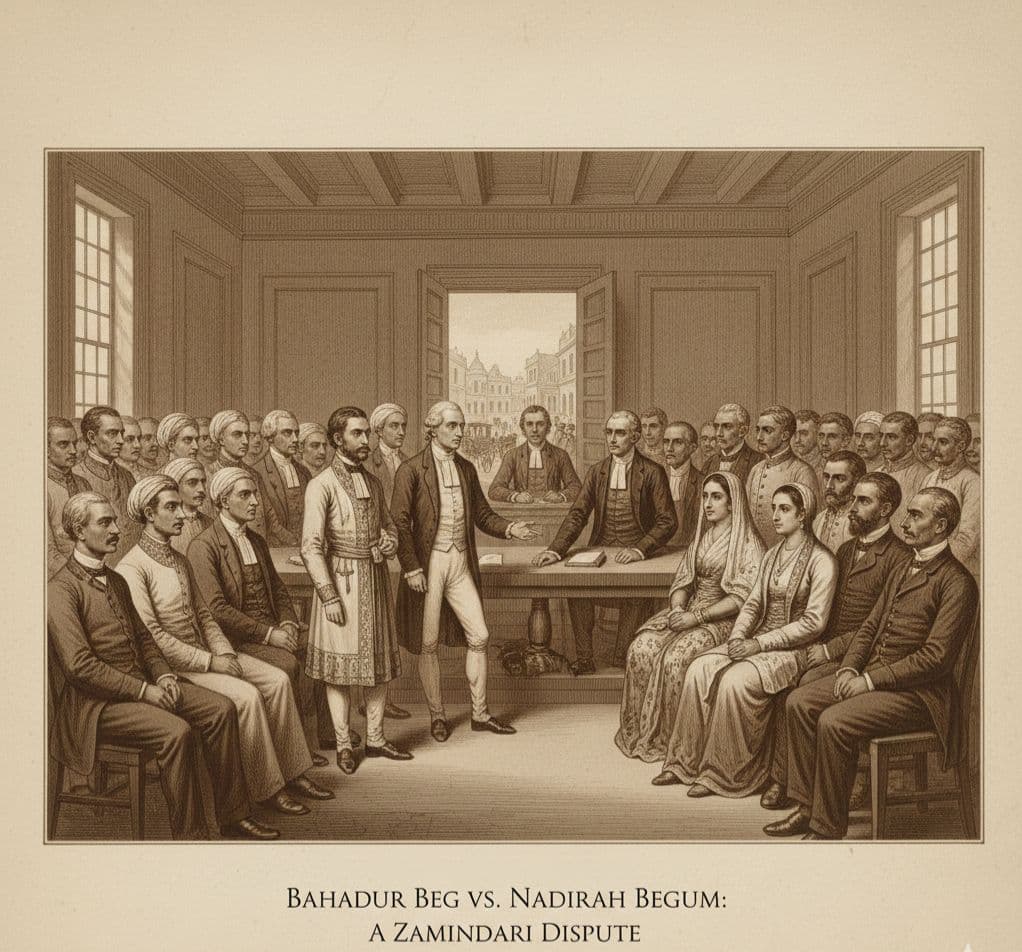 Read more about the article What is The Patna Case: Explain Arguments and Facts of Bahadur Beg VS Nadirah Begum (1777-1779)