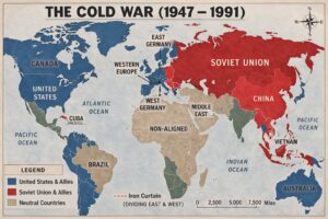 Read more about the article What is Cold War? Explain its Meaning, Causes, Features and its Major Effects Political Science