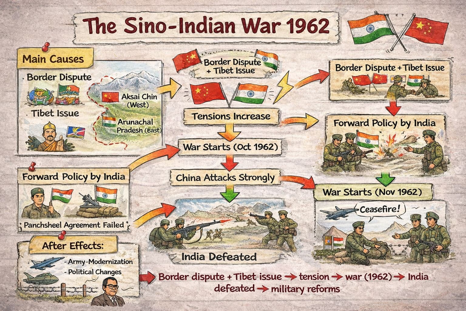 You are currently viewing What is a Sino-Indian War 1962? Political Science